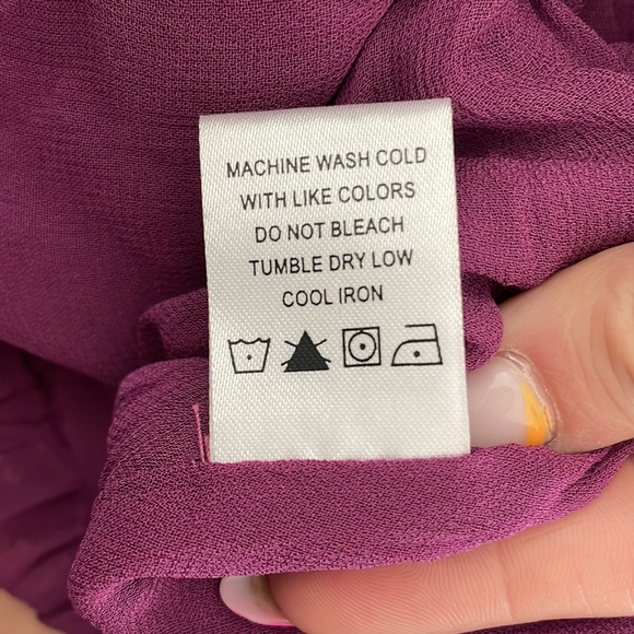 Tularosa Hopper Mini Dress in Plum Pink Floral size small - Picture 10 of 11